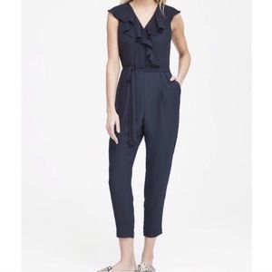 Banana Republic cross over ruffle jumpsuit